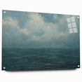 Vintage Landscape Art - Calm Ocean and Sky