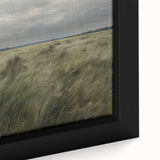 Vintage Landscape Art - Windy Grassland Scene