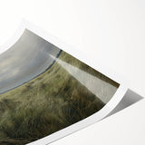 Vintage Landscape Art - Windy Grassland Scene