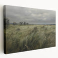 Vintage Landscape Art - Windy Grassland Scene
