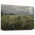 Vintage Landscape Art - Windy Grassland Scene