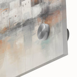 Vintage Landscape Art - Abstract Cityscape Reflection