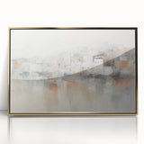 Vintage Landscape Art - Abstract Cityscape Reflection