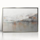 Vintage Landscape Art - Abstract Cityscape Reflection