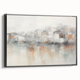 Vintage Landscape Art - Abstract Cityscape Reflection