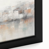 Vintage Landscape Art - Abstract Cityscape Reflection