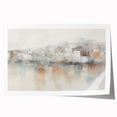 Vintage Landscape Art - Abstract Cityscape Reflection