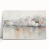 Vintage Landscape Art - Abstract Cityscape Reflection