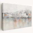 Vintage Landscape Art - Abstract Cityscape Reflection