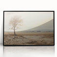 Vintage Landscape Art - Lone Tree in Barren Field
