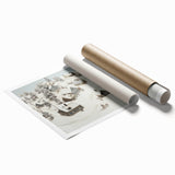 Vintage Landscape Art - Snowy Village Scene