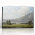 Vintage Landscape Art - Meadow with Trees and Horses