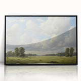 Vintage Landscape Art - Meadow with Trees and Horses