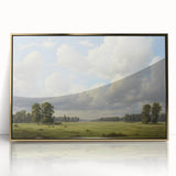 Vintage Landscape Art - Meadow with Trees and Horses