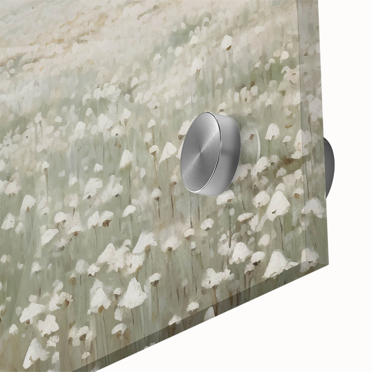 Vintage Landscape Art – Blossoming Field of Flowers – Antique Nature Scene Wall Art