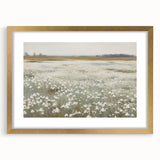 Vintage Landscape Art – Blossoming Field of Flowers – Antique Nature Scene Wall Art