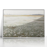 Vintage Landscape Art – Blossoming Field of Flowers – Antique Nature Scene Wall Art