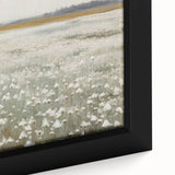 Vintage Landscape Art – Blossoming Field of Flowers – Antique Nature Scene Wall Art