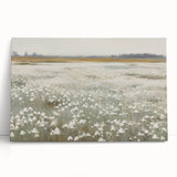 Vintage Landscape Art – Blossoming Field of Flowers – Antique Nature Scene Wall Art