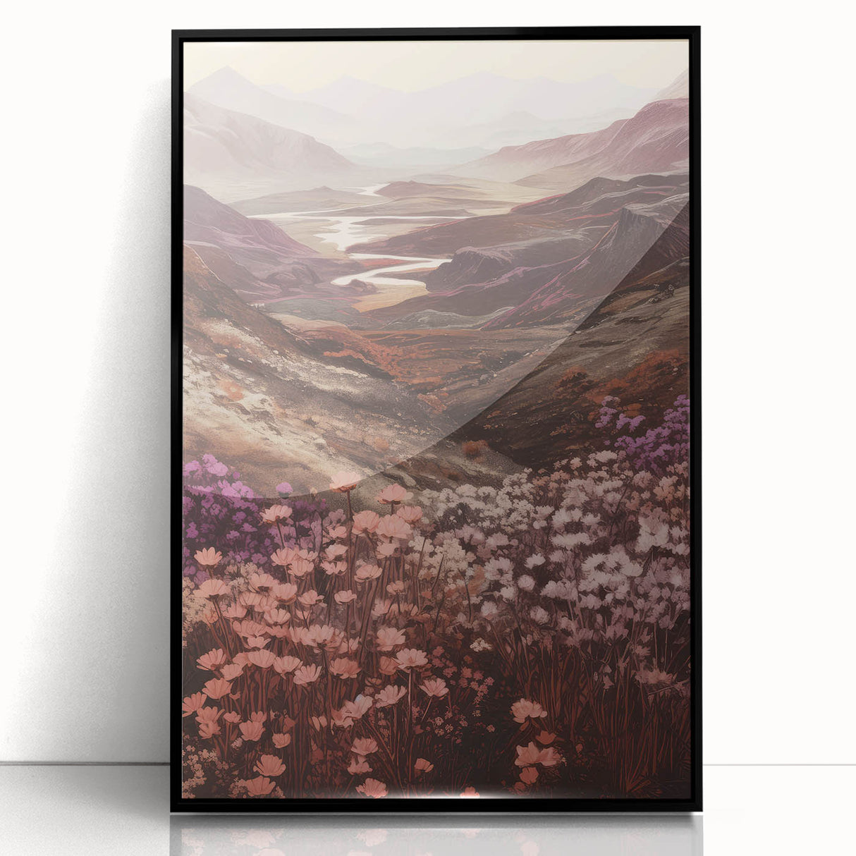 Blooming Valley Landscape – Vintage Nature Wall Art