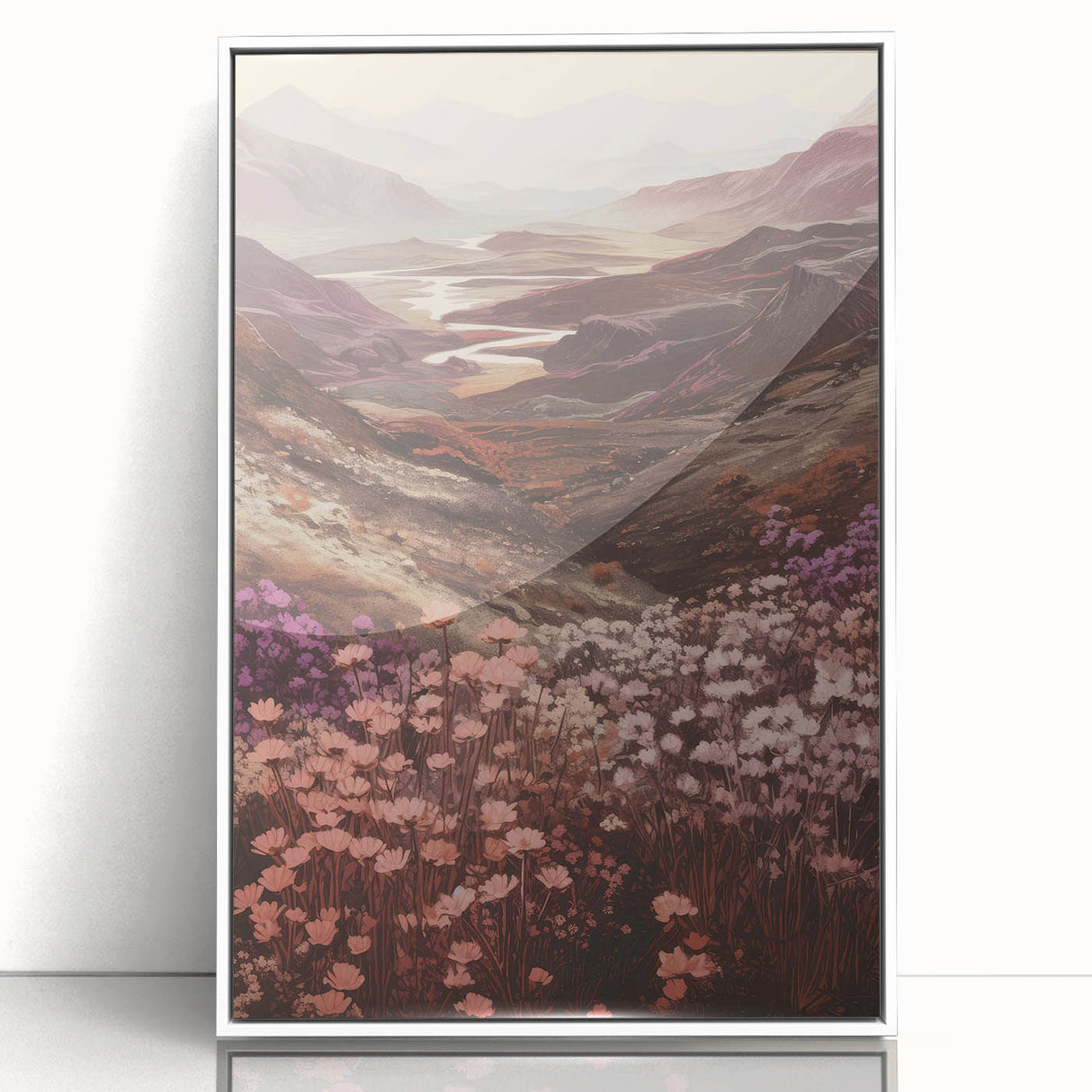 Blooming Valley Landscape – Vintage Nature Wall Art