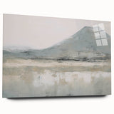Vintage Landscape Art – Misty Mountain and Reflection – Antique Nature Scene Wall Art