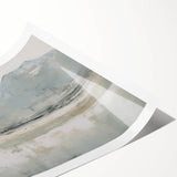 Vintage Landscape Art – Misty Mountain and Reflection – Antique Nature Scene Wall Art