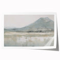 Vintage Landscape Art – Misty Mountain and Reflection – Antique Nature Scene Wall Art