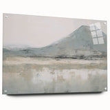 Vintage Landscape Art – Misty Mountain and Reflection – Antique Nature Scene Wall Art