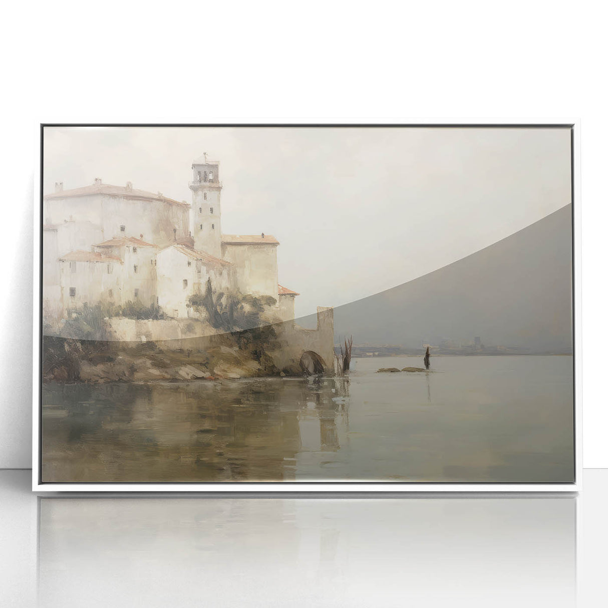 Vintage Landscape Art - Historic Scenery with Reflections