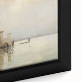 Vintage Landscape Art - Historic Scenery with Reflections