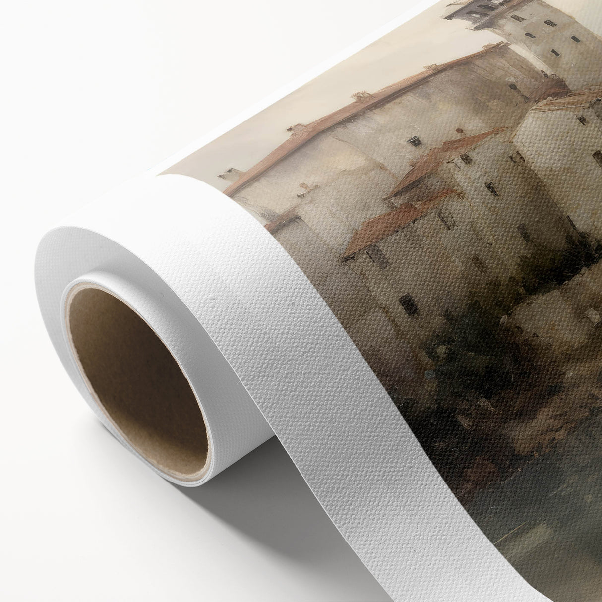 Vintage Landscape Art - Historic Scenery with Reflections