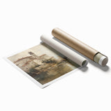 Vintage Landscape Art - Historic Scenery with Reflections