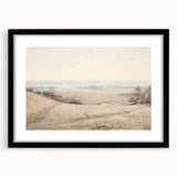 Vintage Landscape Art - Serene Countryside View in Soft Hues
