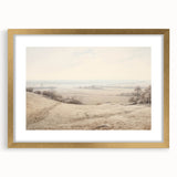 Vintage Landscape Art - Serene Countryside View in Soft Hues