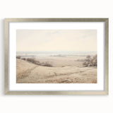 Vintage Landscape Art - Serene Countryside View in Soft Hues
