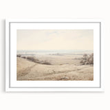 Vintage Landscape Art - Serene Countryside View in Soft Hues