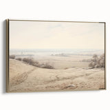 Vintage Landscape Art - Serene Countryside View in Soft Hues