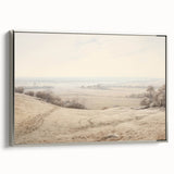 Vintage Landscape Art - Serene Countryside View in Soft Hues