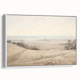 Vintage Landscape Art - Serene Countryside View in Soft Hues