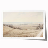 Vintage Landscape Art - Serene Countryside View in Soft Hues