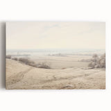 Vintage Landscape Art - Serene Countryside View in Soft Hues