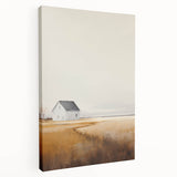 Vintage Landscape Art – Peaceful Rustic House Print
