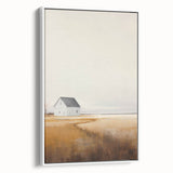 Vintage Landscape Art – Peaceful Rustic House Print