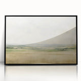 Vintage Landscape Art - Serene Countryside Fields in Soft Hues