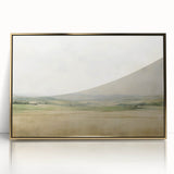 Vintage Landscape Art - Serene Countryside Fields in Soft Hues