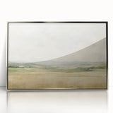 Vintage Landscape Art - Serene Countryside Fields in Soft Hues