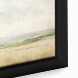 Vintage Landscape Art - Serene Countryside Fields in Soft Hues