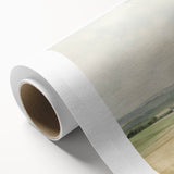 Vintage Landscape Art - Serene Countryside Fields in Soft Hues
