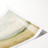 Vintage Landscape Art - Serene Countryside Fields in Soft Hues